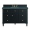 James Martin Vanities 48'' Single Vanity, Black Onyx w/ 3 CM Parisien Bleu Quartz Top 424-V48-BKO-3PBL - alternate 1